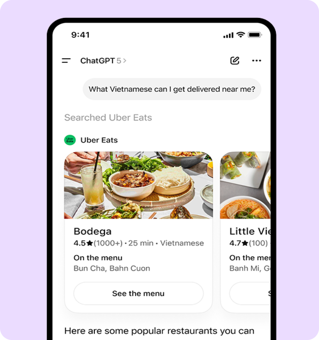 ChatGPT taking orders